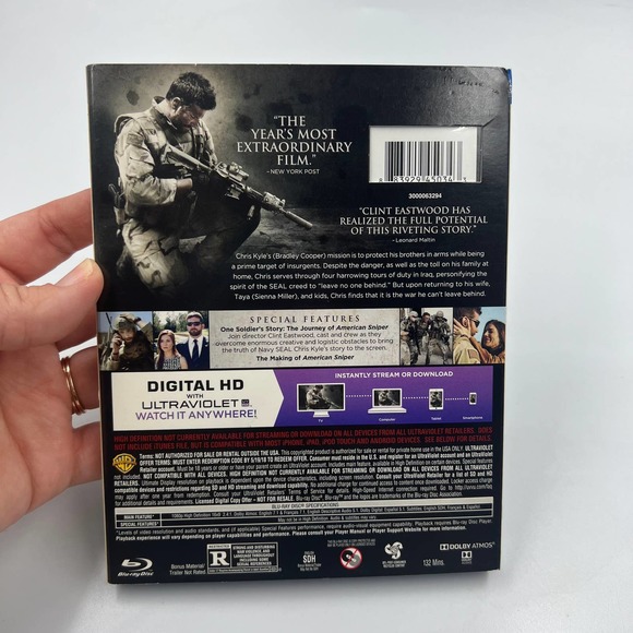 American Sniper Blu-Ray Disc + DVD With Cover - Picture 2 of 5